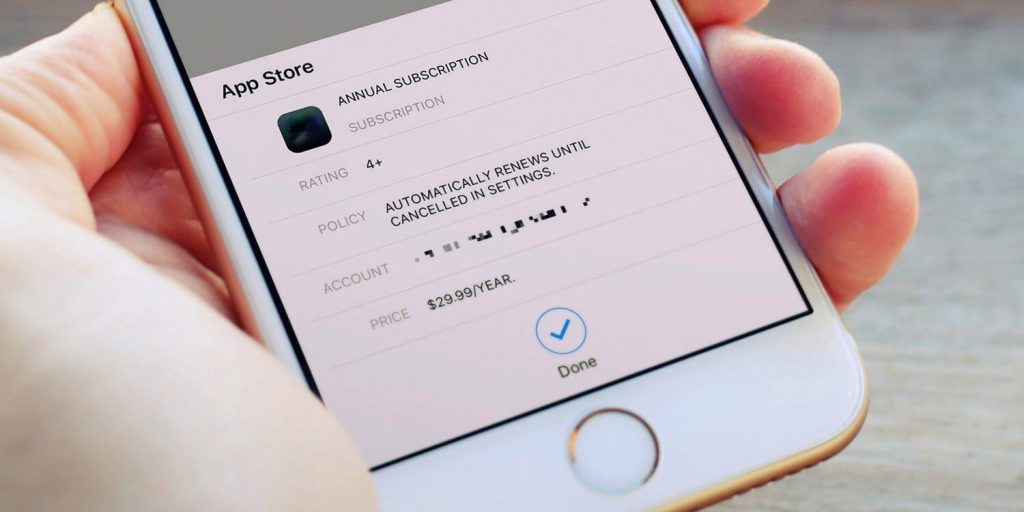 App Download subscriptions - Volumetree