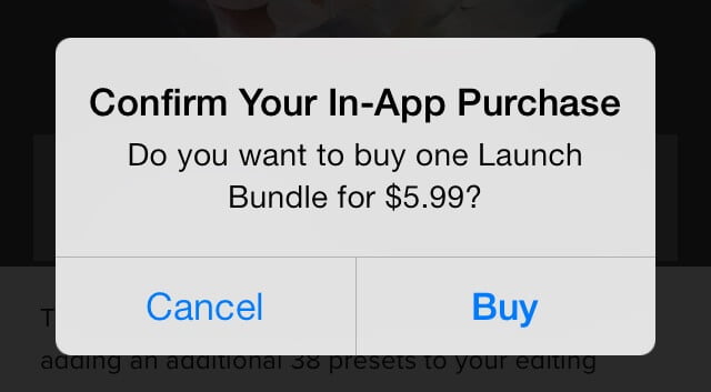 In-app purchases on iOS and Android - Volumetree