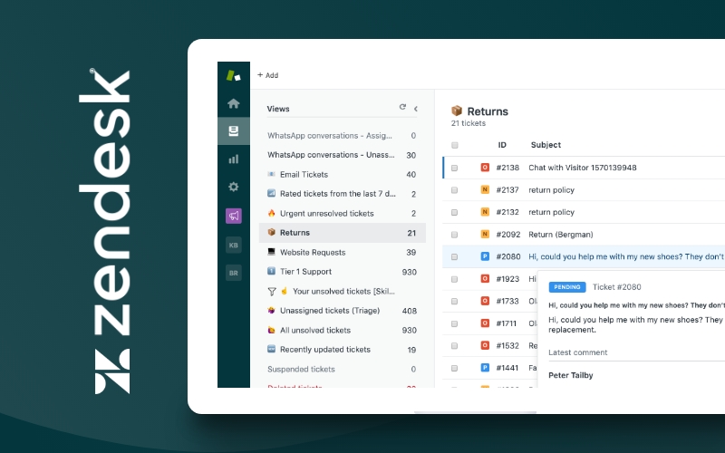 Zendesk SaaS example 6